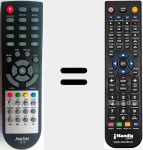 Replacement remote control for RDS-583WHD