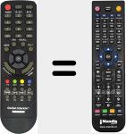 Replacement remote control for GI-T/S84CIPVRX