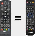 Replacement remote control for TV25