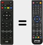 Replacement remote control for HK540GT