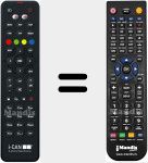 Replacement remote control for 4000T2