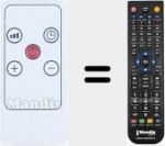 Replacement remote control for KPT2000B 5206L-IP-1