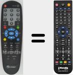 Replacement remote control for REMCON1313