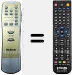 Replacement remote control for MXHT518