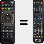 Replacement remote control for MXQ001