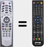 Replacement remote control for TP014