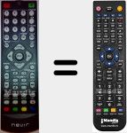 Replacement remote control for NVR2350DVD