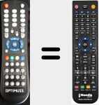 Replacement remote control for OPT001