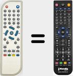 Replacement remote control for REMCON838