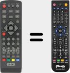 Replacement remote control for RT0406HD