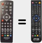 Replacement remote control for S5500HD