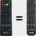 Replacement remote control for SBX442