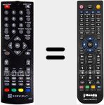 Replacement remote control for DF00 (TNT65HDU)