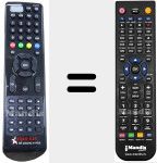 Replacement remote control for SR-2000HD HYPER