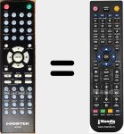 Replacement remote control for NDVX280