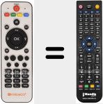 Replacement remote control for Zapper SD Plus