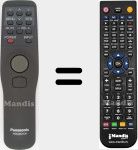 Replacement remote control for TNQE005-2