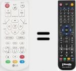 Replacement remote control for MKJ50025128