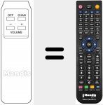 Replacement remote control for 09141