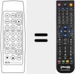 Replacement remote control for 15 T 4