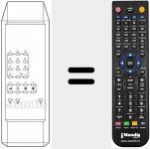 Replacement remote control for 20 PR