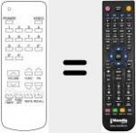 Replacement remote control for 37SYCE-5