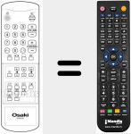Replacement remote control for 3F14-00033-140 TM3