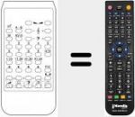 Replacement remote control for 701308058