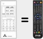 Replacement remote control for 939P-08906