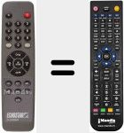 Replacement remote control for D 2500 IP