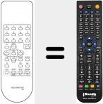 Replacement remote control for DIGICOMPUTER 29 KEYS