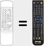 Replacement remote control for DIGICOMPUTER 33 KEYS