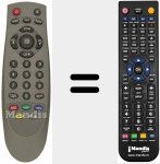 Replacement remote control for DIGITENNE