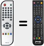 Replacement remote control for DVB-T04