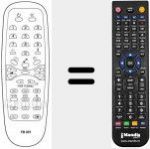 Replacement remote control for FB 201