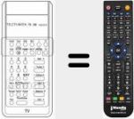 Replacement remote control for FB 280 VT
