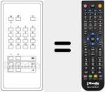 Replacement remote control for IR 16