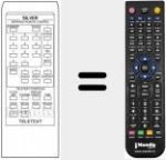 Replacement remote control for INFRARED REMOTE CONT