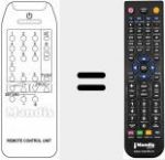 Replacement remote control for IR 3000