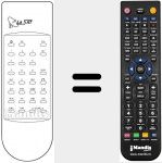 Replacement remote control for LS 500