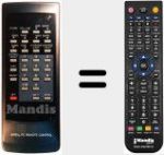 Replacement remote control for NBA-434