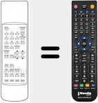 Replacement remote control for P1404T