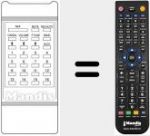 Replacement remote control for PS 1