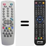 Replacement remote control for RC 222