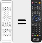 Replacement remote control for 4822 218 20689