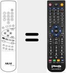 Replacement remote control for RCS 701