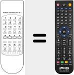 Replacement remote control for REMOTE CONTROL UNIT SF2