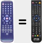 Replacement remote control for RMC-V500