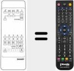 Replacement remote control for RRMCG 1019