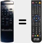 Replacement remote control for SRT 110